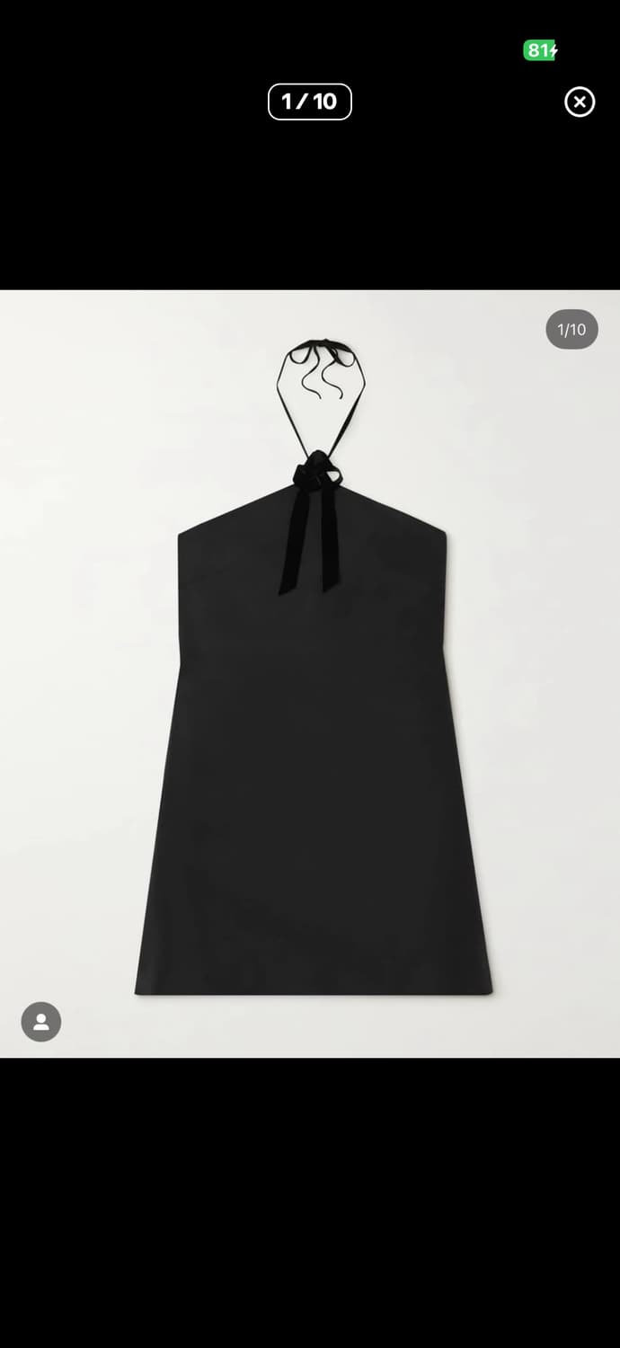 (민주킴)  블랙 홀터넥 미니 드레스 - 38 상품이미지6