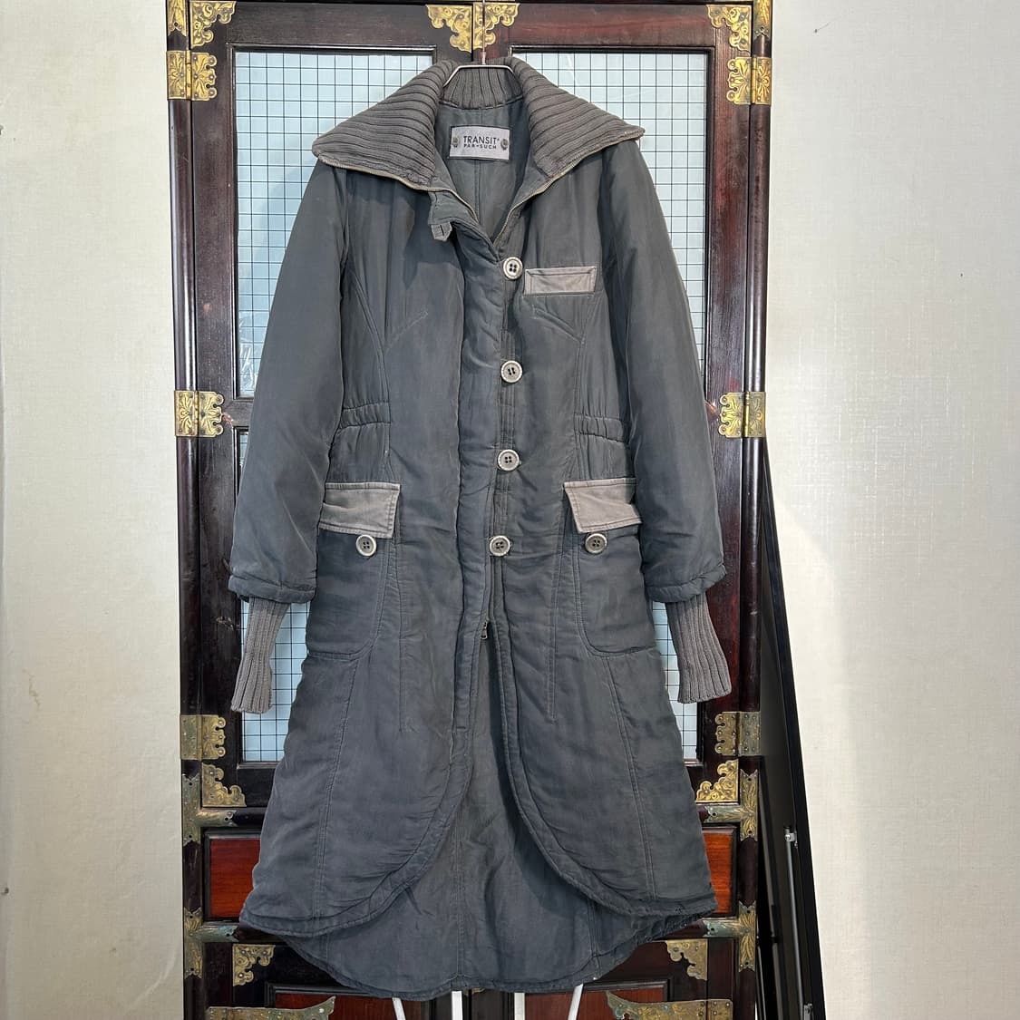 TRANSIT 실크 패디드 코트 상품이미지3