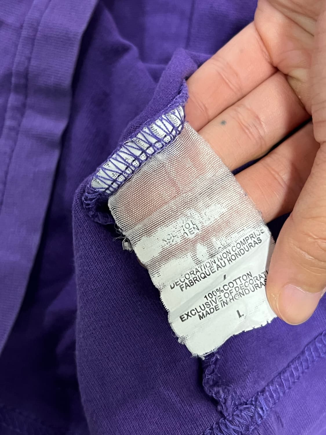 (L) 챔피온 레드탭 빅로고 반팔티 퍼플 상품이미지4