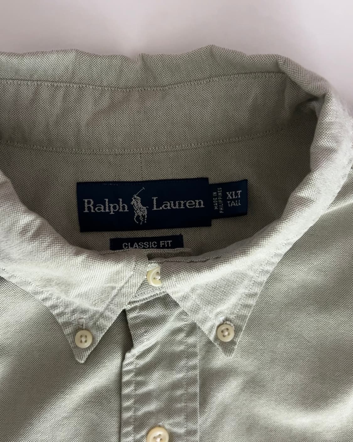 폴로 랄프로렌 그린 원포켓 옥스포드 셔츠 XLT 상품이미지3