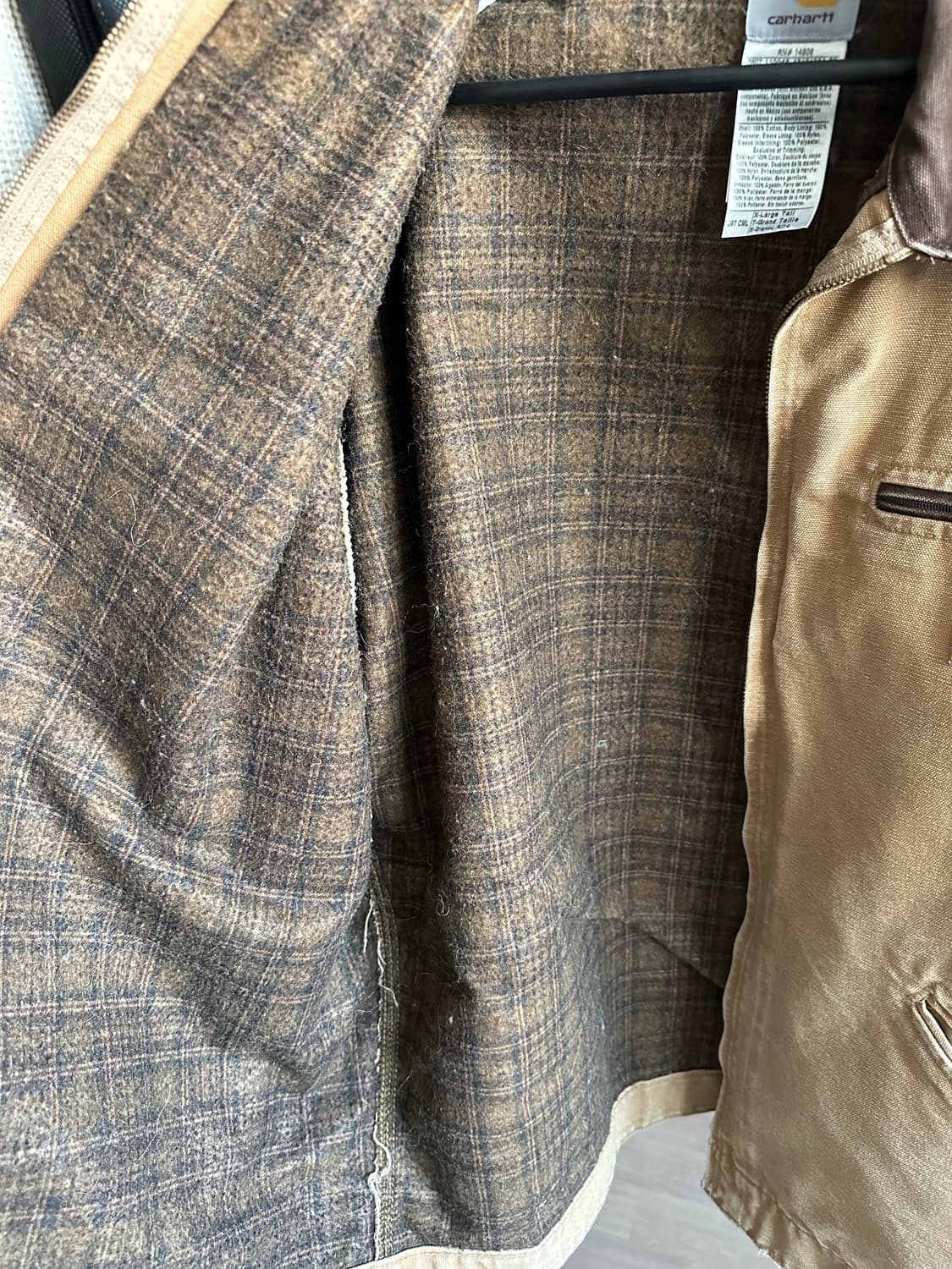 Vintage Carhartt Tan Detroit J97 CML 상품이미지4