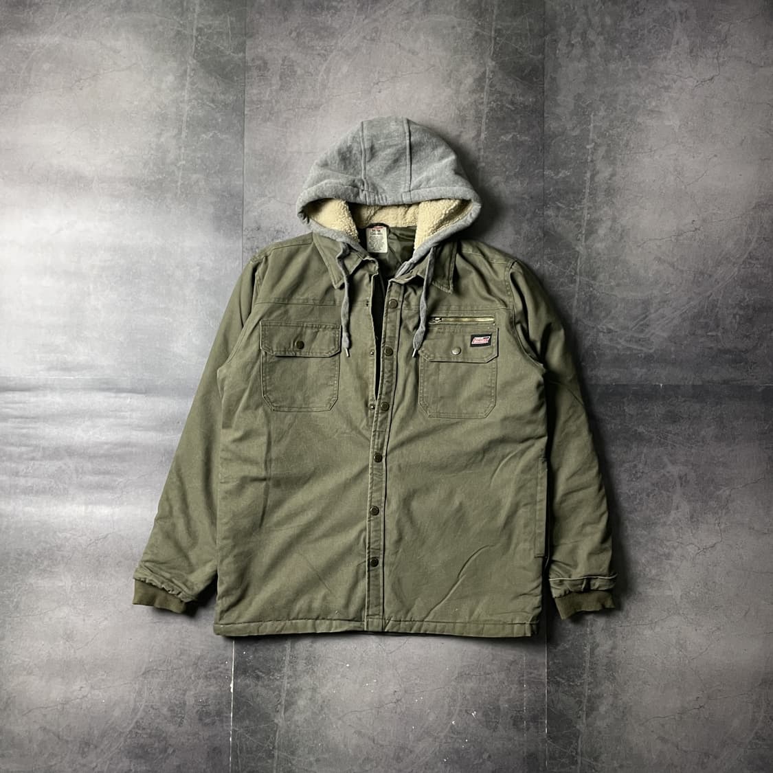 DICKIES 디키즈 빈티지 카키 후드 집업 자켓 A00803 상품이미지1