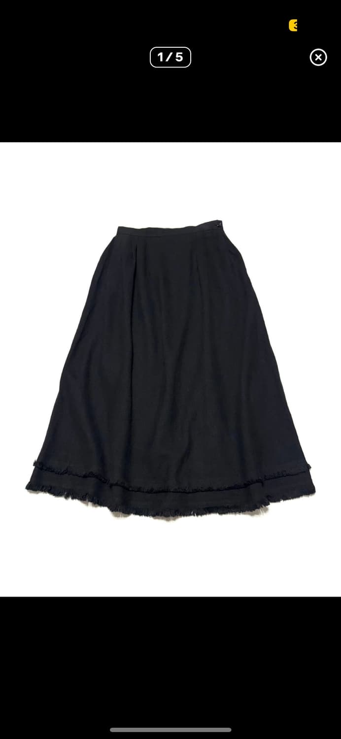 OOs Comme des Garcons Tricot linen skirt 상품이미지1