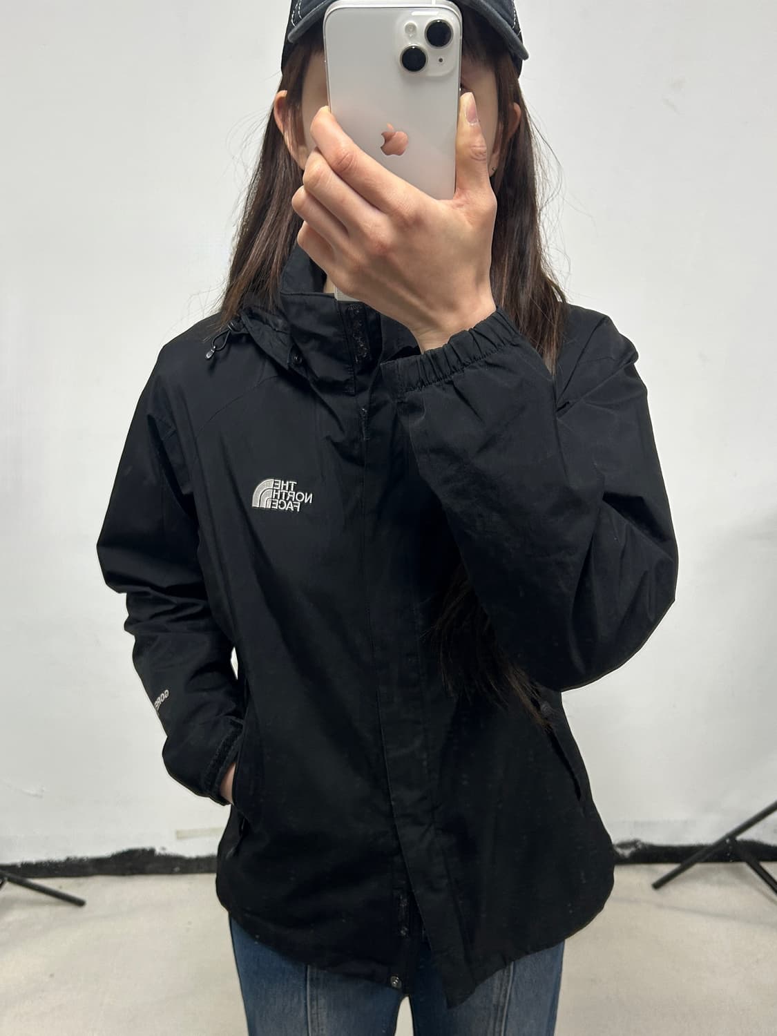노스페이스 고어텍스 바람막이 자켓 블랙 상품이미지2