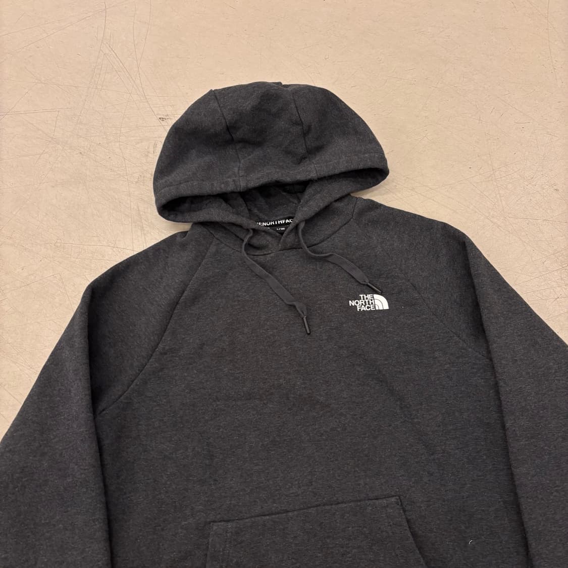 노스페이스 차콜 빅로고 후드티 상품이미지2