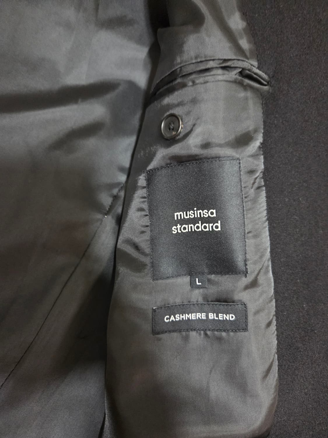 무탠다드 케시미어 블랜드 오버사이즈 싱글코트 상품이미지3