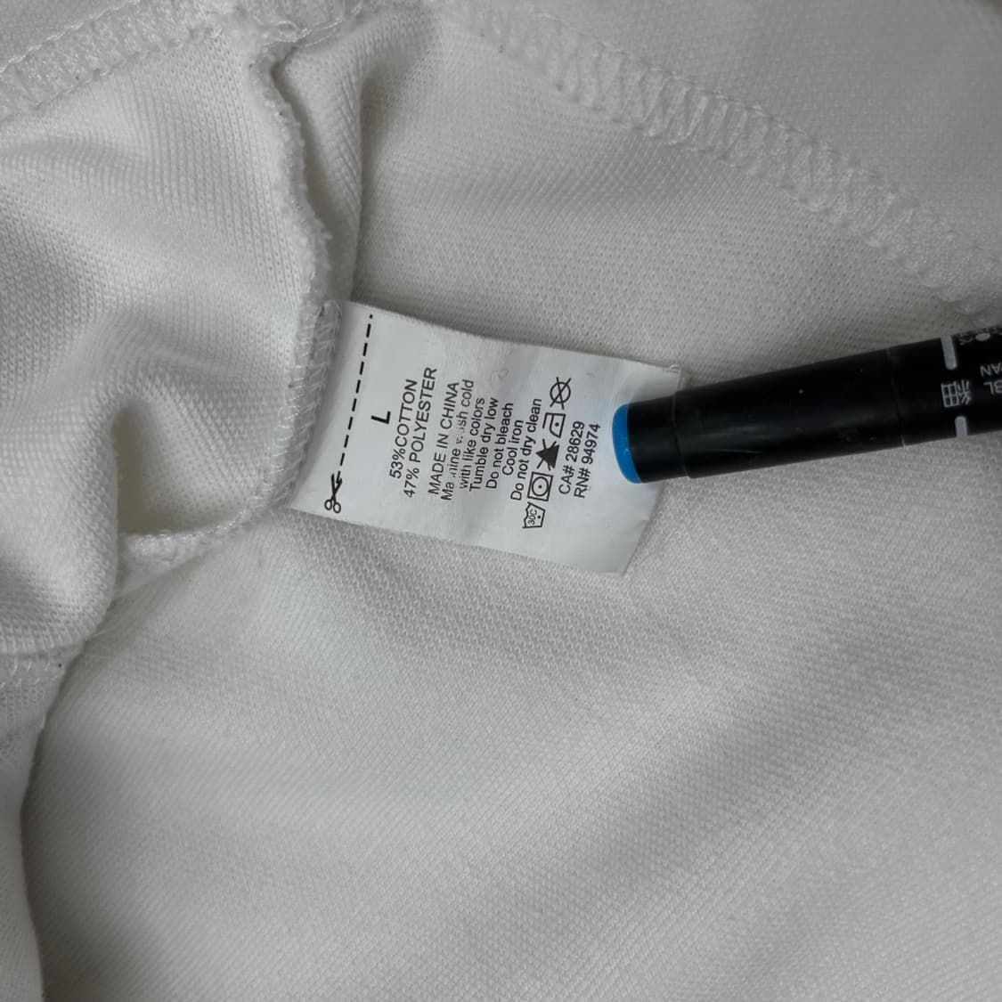 스투시 버건디 라인 화이트 집업 L 상품이미지6