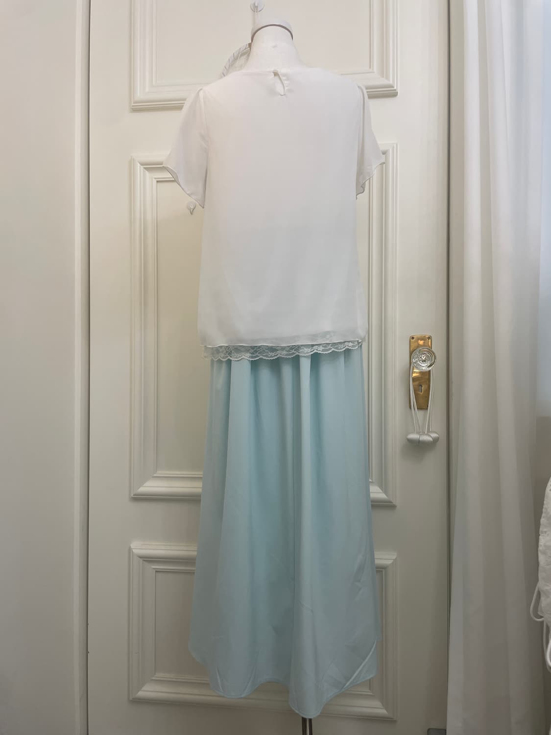 pure white crystal flower lace layer blo 상품이미지4