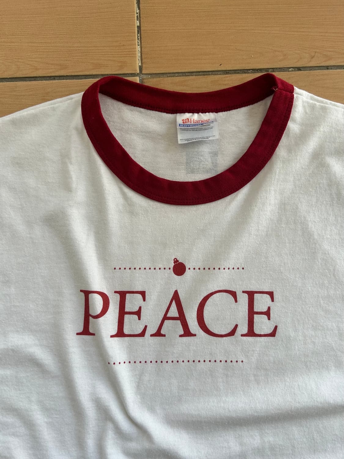 90-00‘s Peace 링거티셔츠 상품이미지2