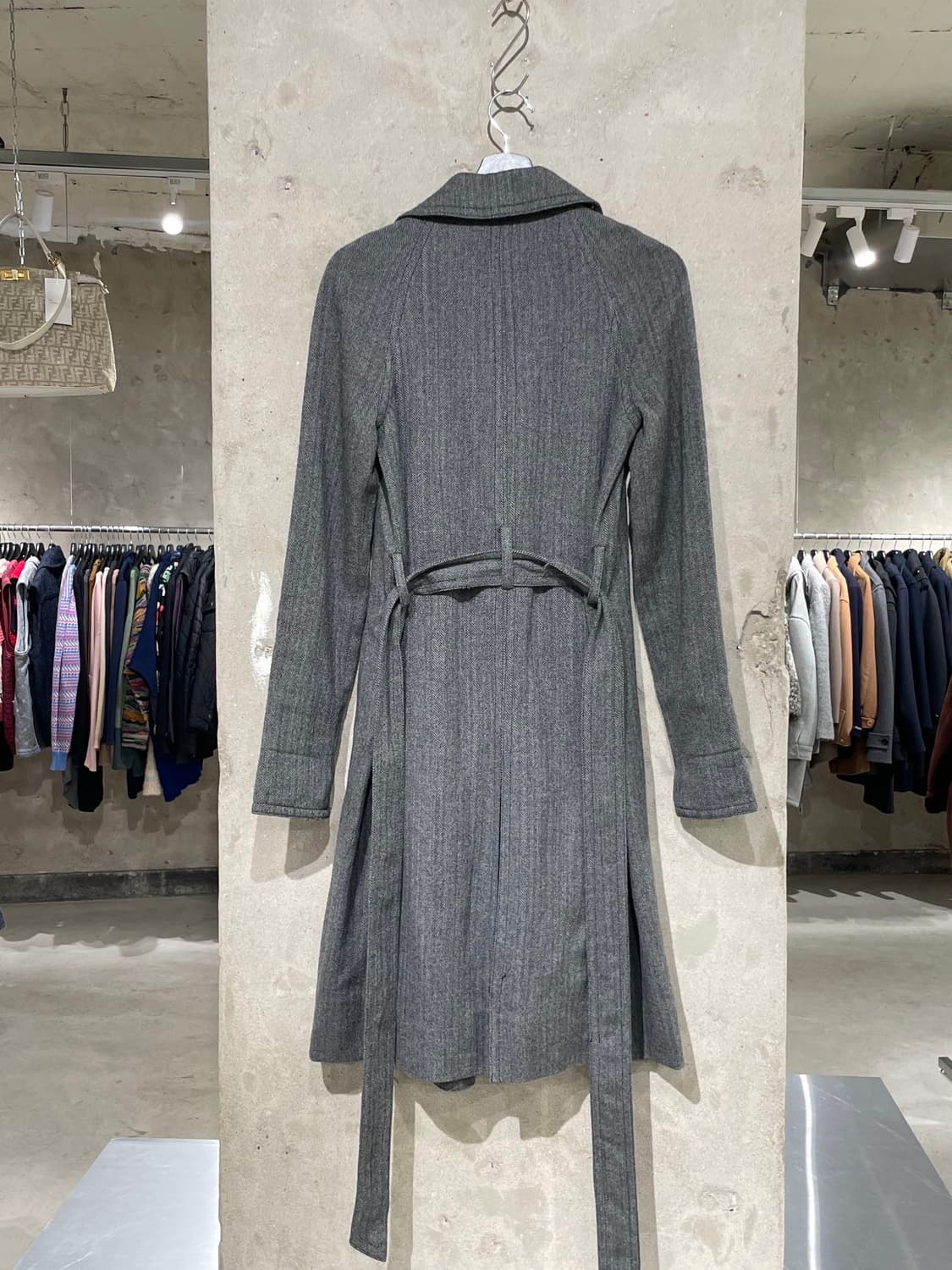 마크 제이콥스 그레이 헤링본 울 코트 상품이미지6