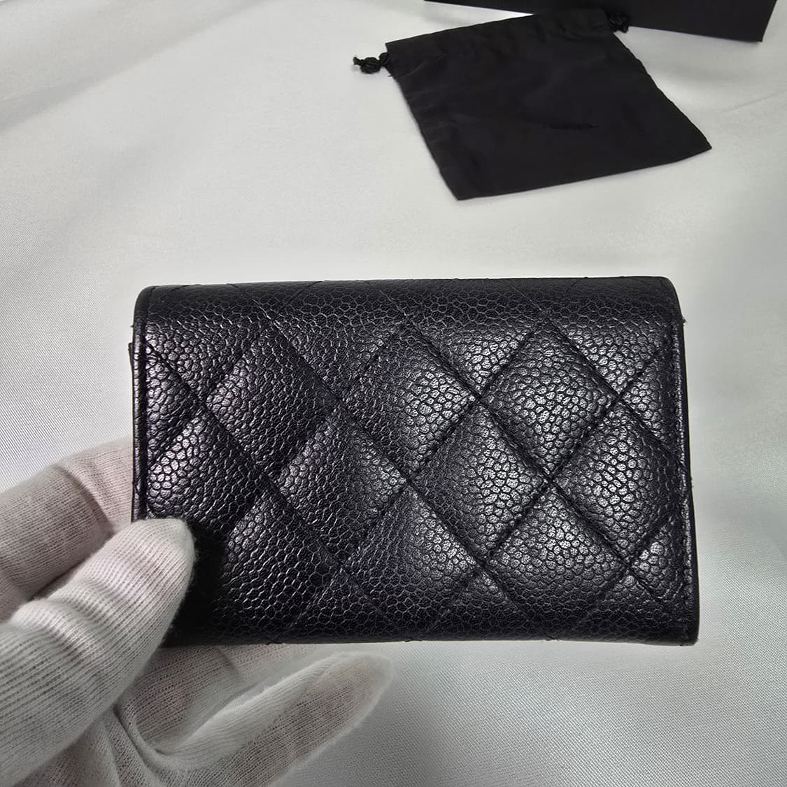 샤넬 카드지갑 블랙 은장 (A50169) 상품이미지3