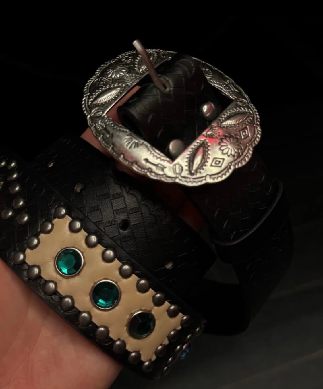 빈티지 웨스턴 잼스톤 벨트 새상품 상품이미지3