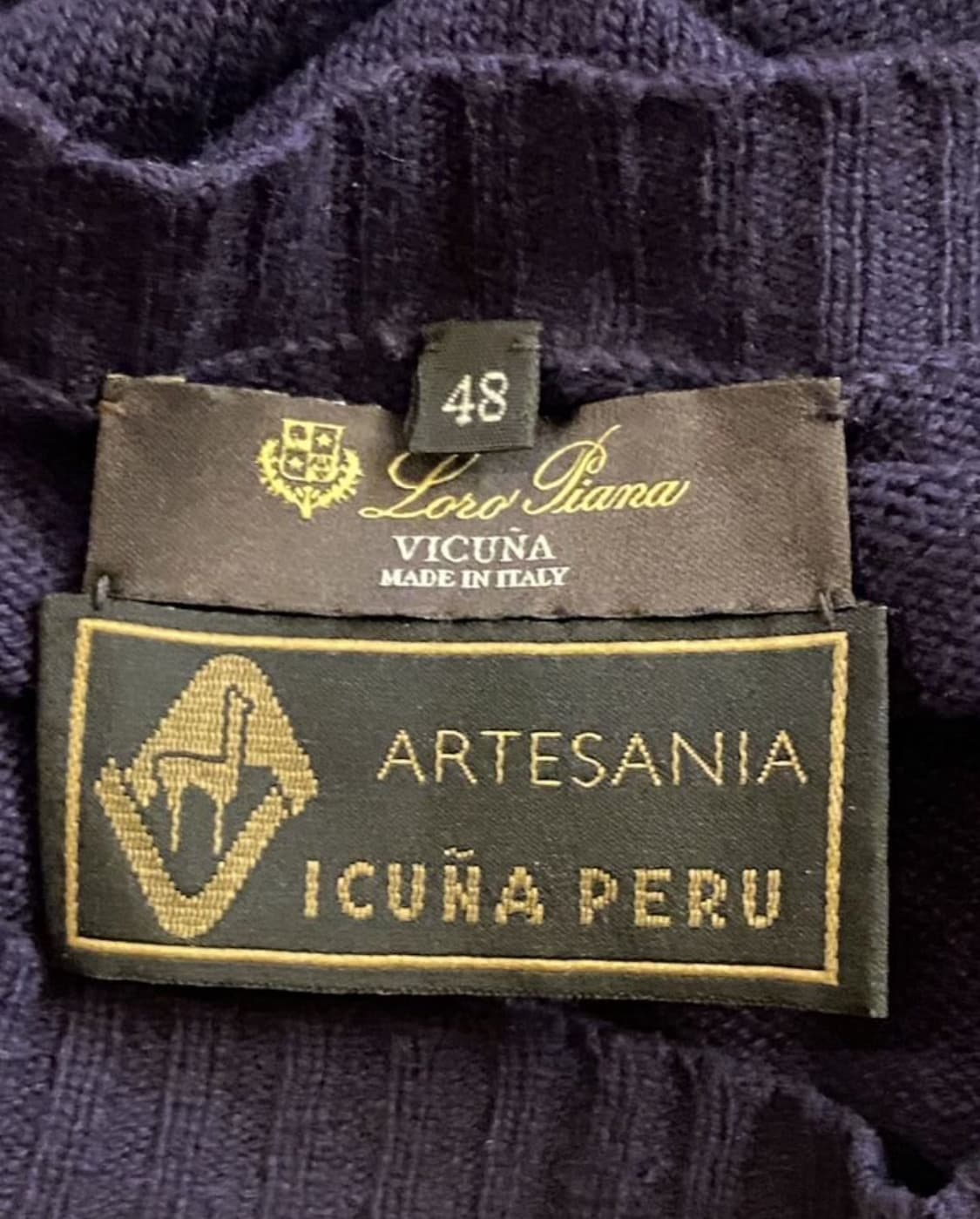 LORO PIANA 로로 피아나 크루넥(비쿠냐-페루)48 사이즈-해외발송 상품이미지6