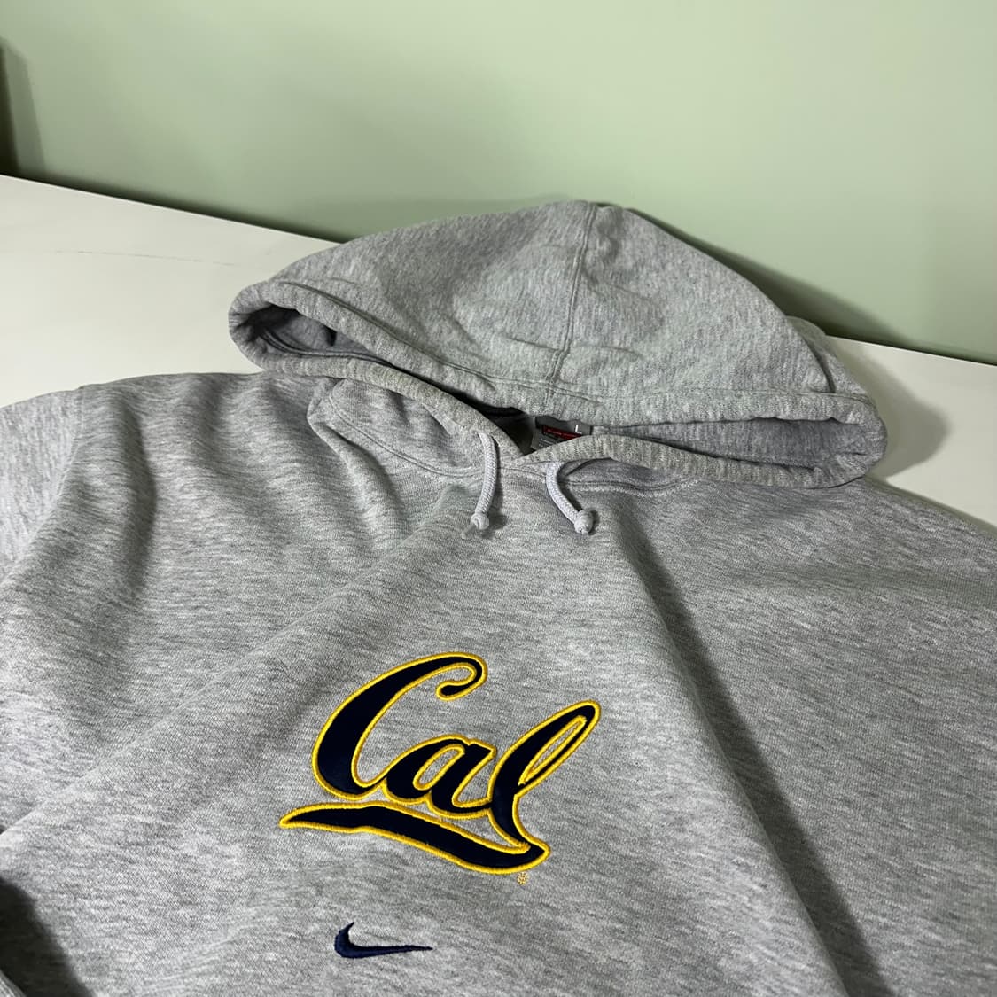 L-XL 나이키 USA CAL 오버핏 그레이 스웻 후드티 상품이미지2