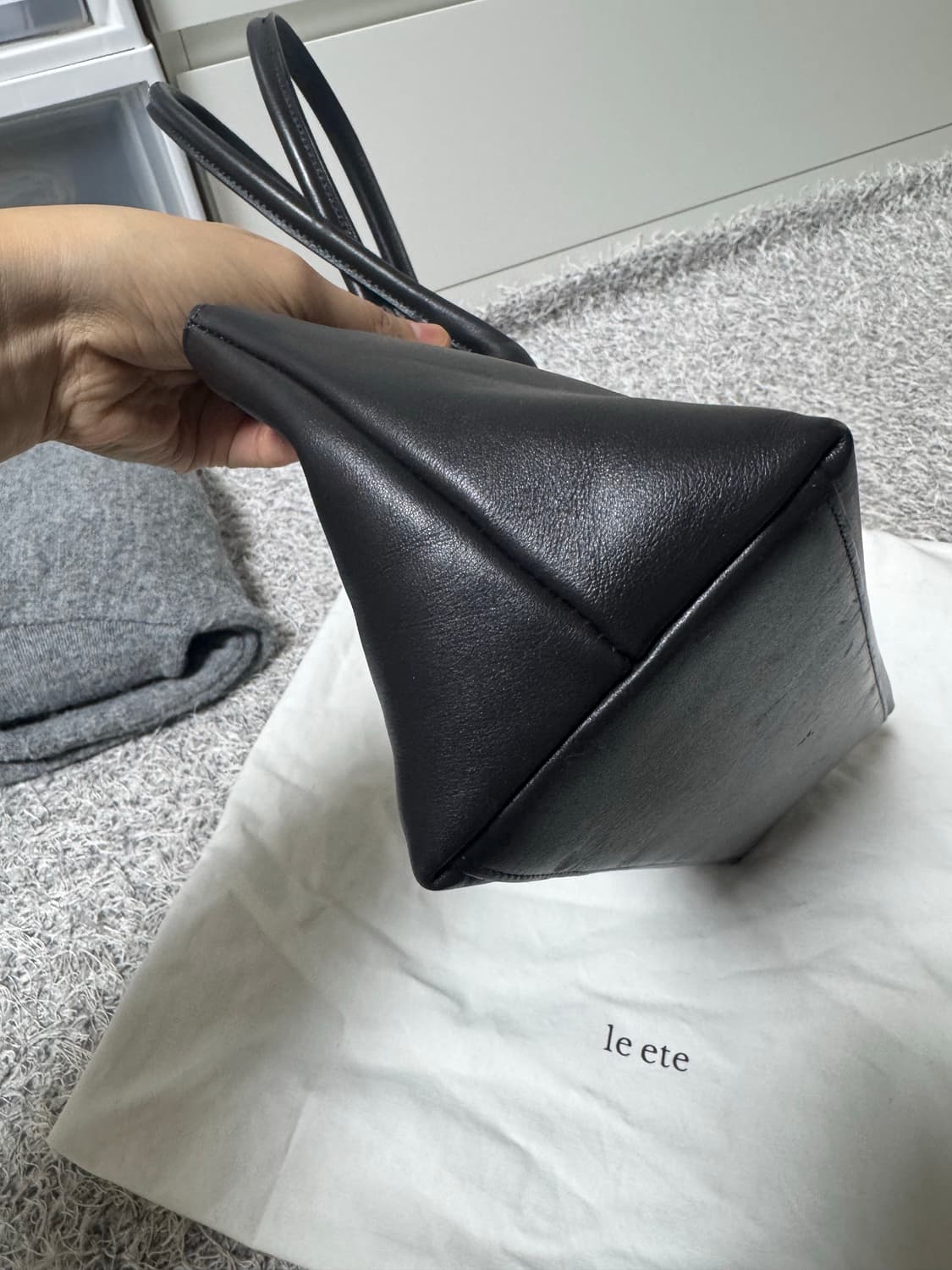 르에떼 캐리백 carry bag 다크브라운 상품이미지9