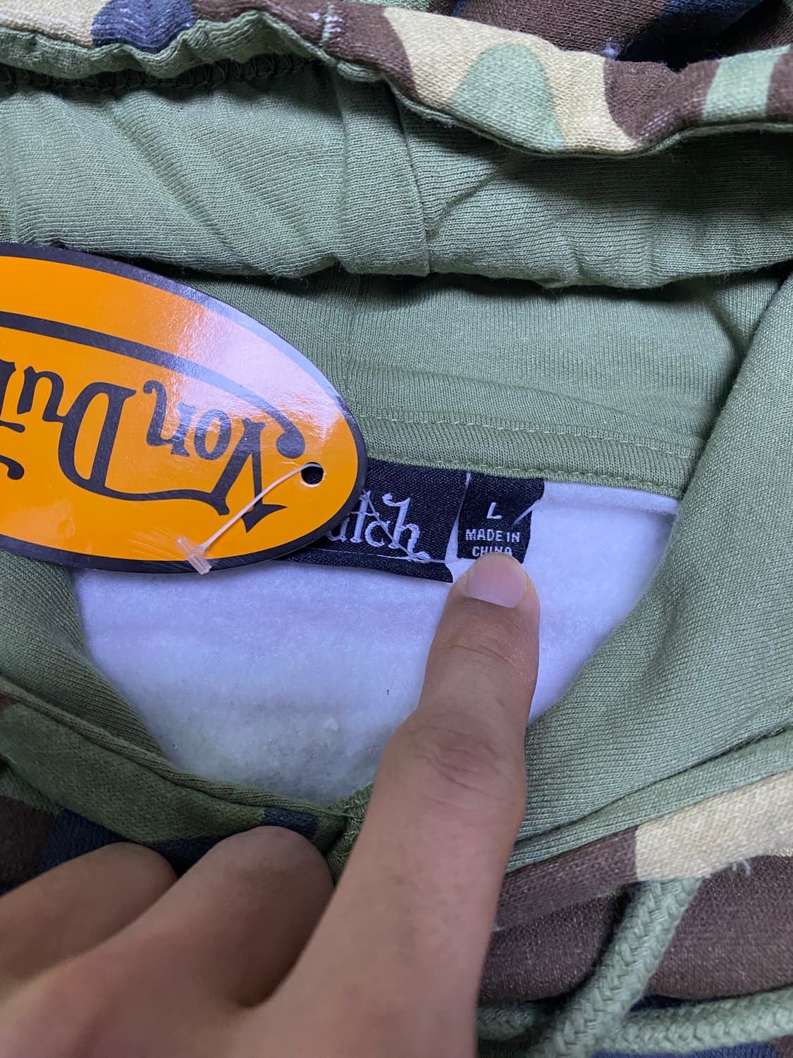대장급 본더치 빅로고 카모 후드티 상품이미지2