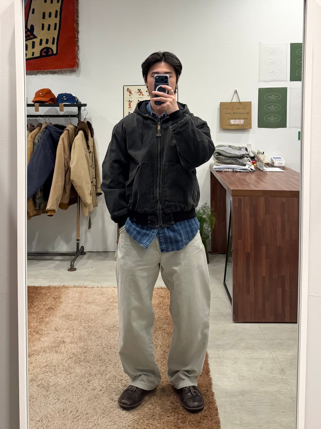 90s Walls 월즈 덕 액티브 페이딩 후드 워크 자켓 상품이미지2