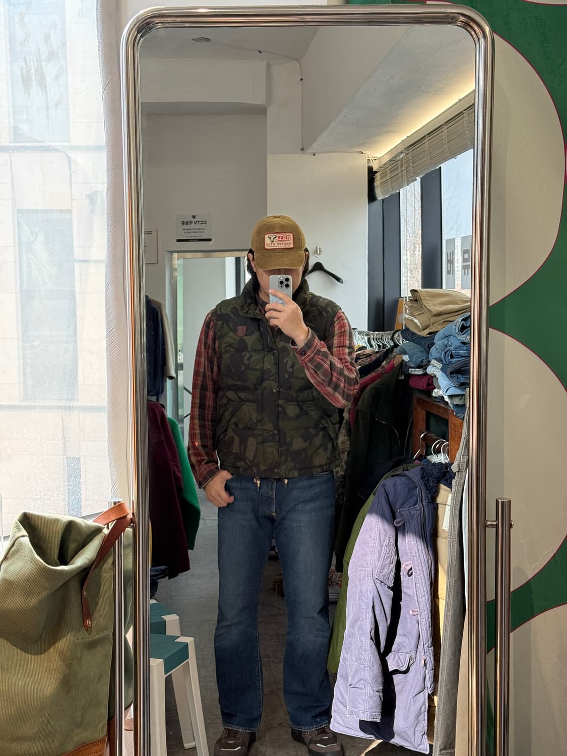 00‘s Polo by Ralph Lauren 카모 다운 베스트 (L) 상품이미지9