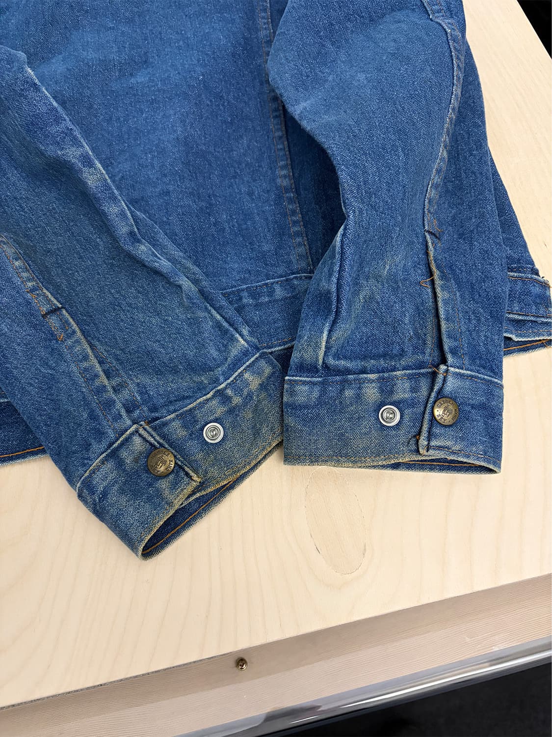 90s USA 데님 트러커 자켓 상품이미지9