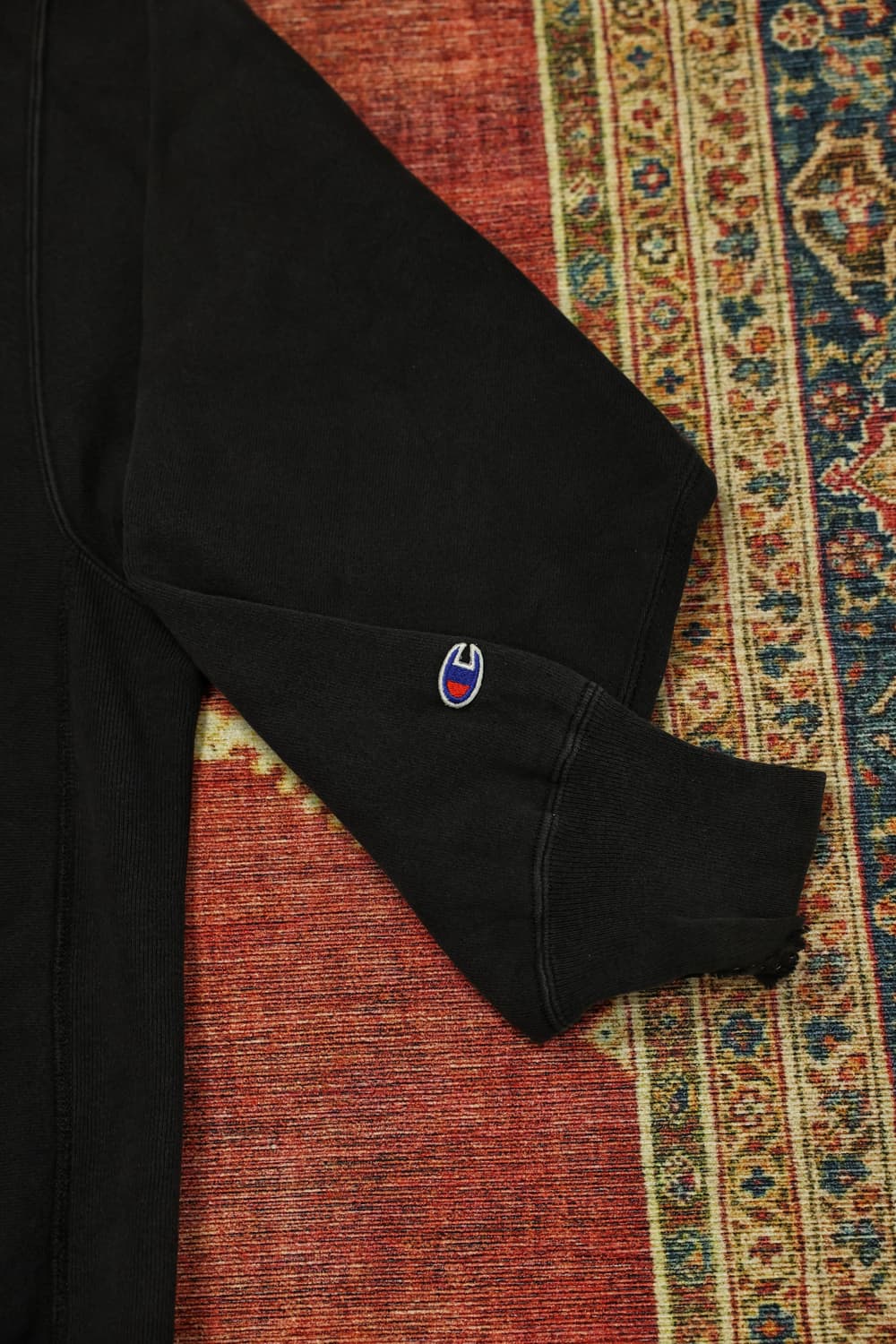 90s 빈티지 챔피온 리버스위브 스웻셔츠 블랙 판매 상품이미지3