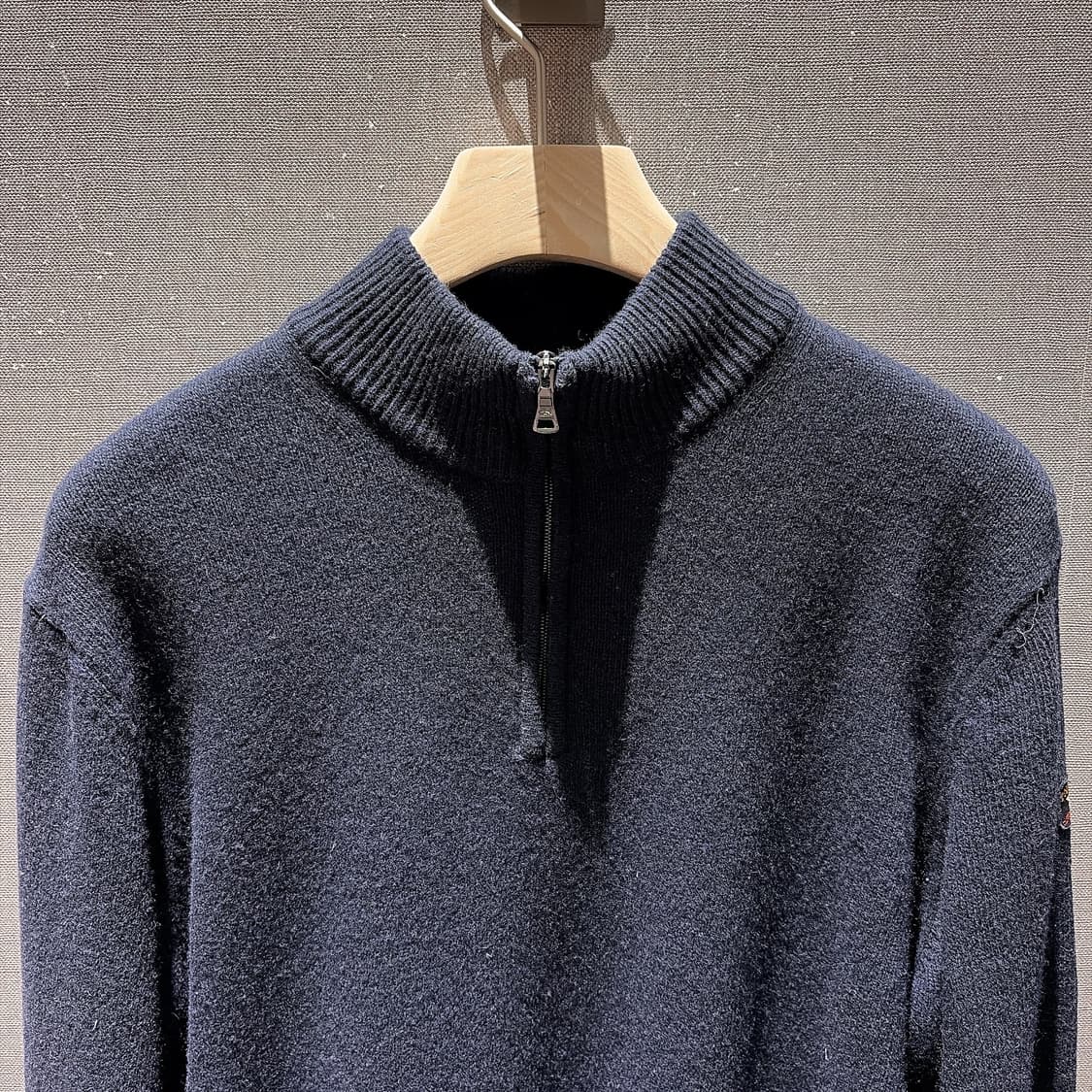 (정품/새상품) 폴앤샤크 남성 네이비 하프집업 울 니트 상품이미지2