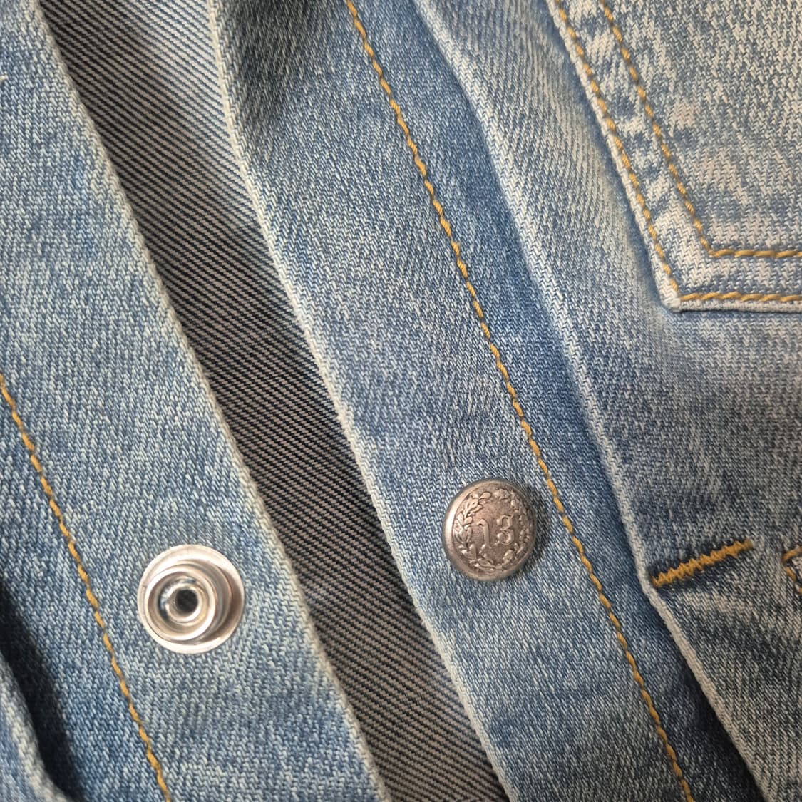 R13 데님 청자켓 워싱 데님 자켓 상품이미지4