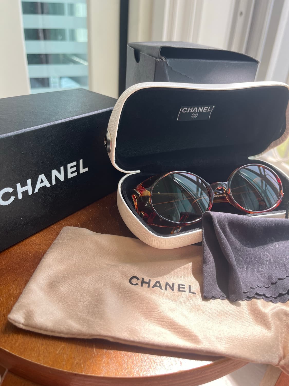 올드 샤넬 빈티지 선글라스 made in italy 풀구성 상품이미지2