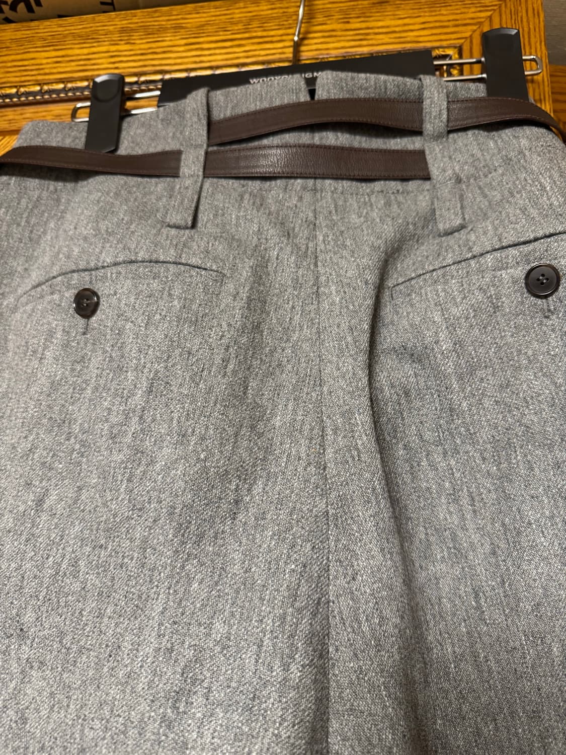 렉토 25FW QUINCY WOOL BELTED PANTS L사이즈 상품이미지3