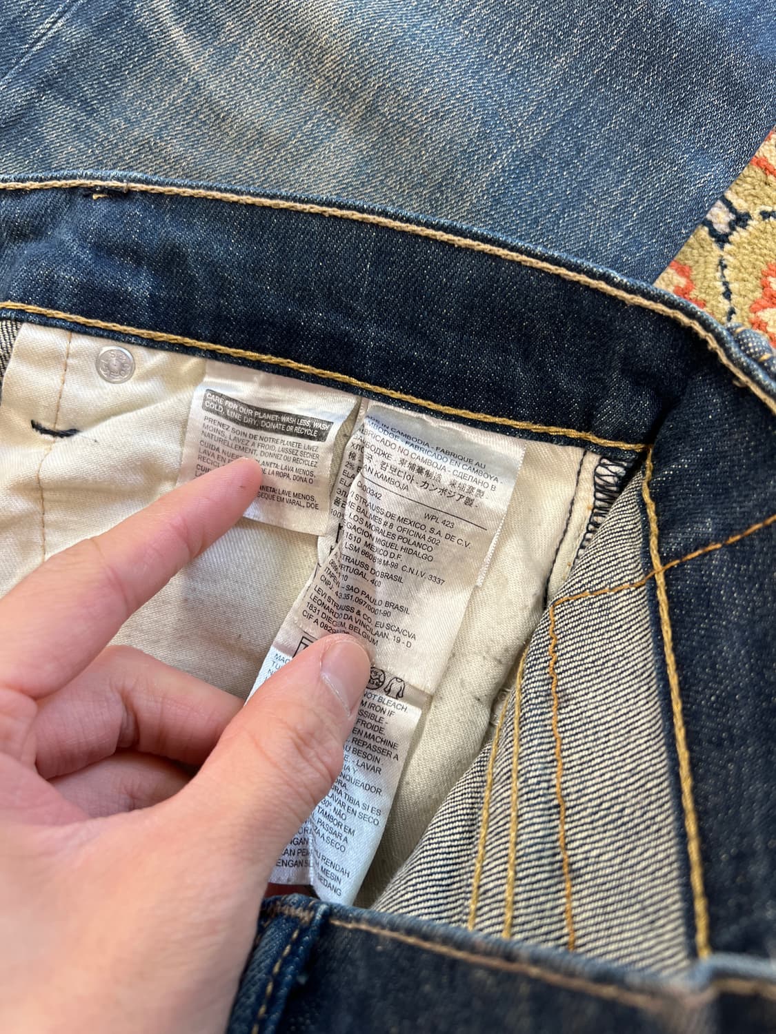 [30] LEVIS 리바이스 511 슬림 워싱 데님팬츠 상품이미지6