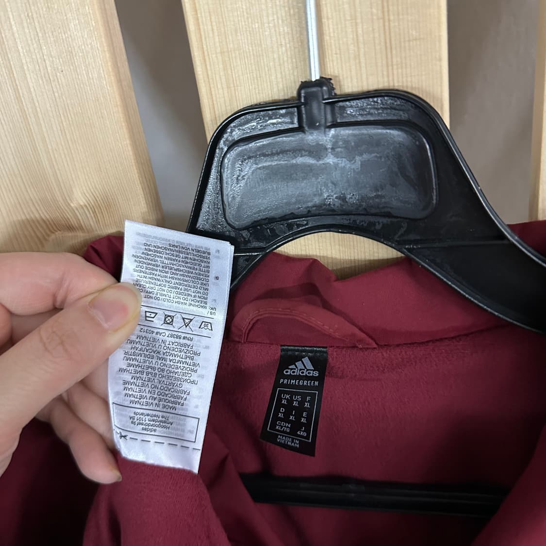 (XL) 아디다스 21-22 버건디 아스날 트래블 코치 자켓 바람막이 상품이미지4