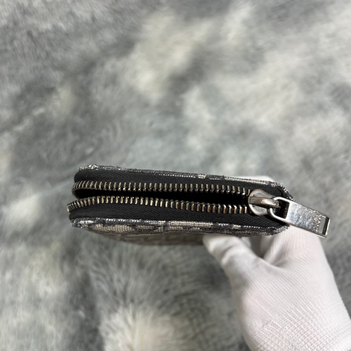 디올 오블리크 지퍼돌이 장지갑 베이지 상품이미지5