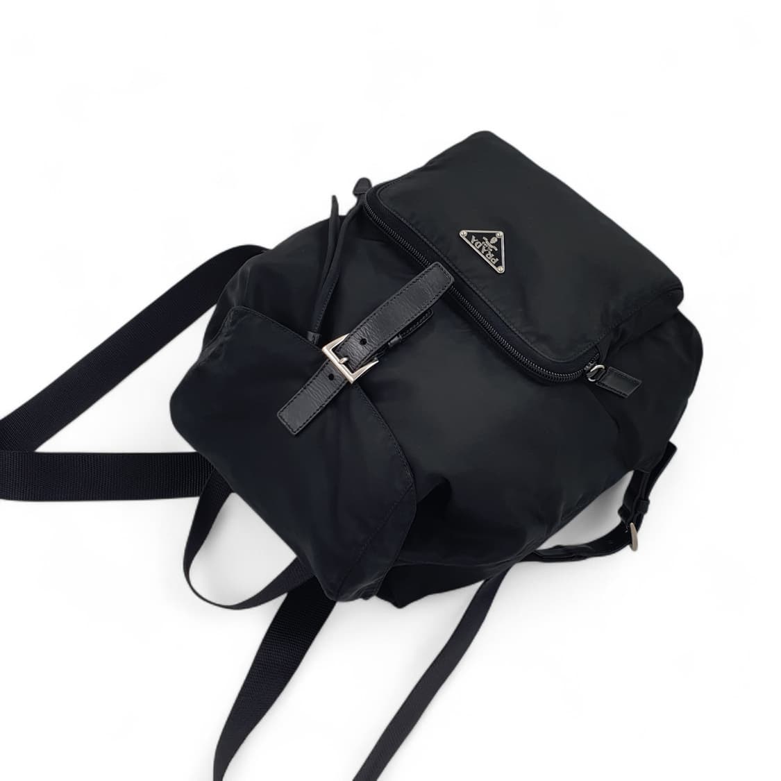 프라다 리나일론 원포켓 블랙 백팩 BZ4650 상품이미지4