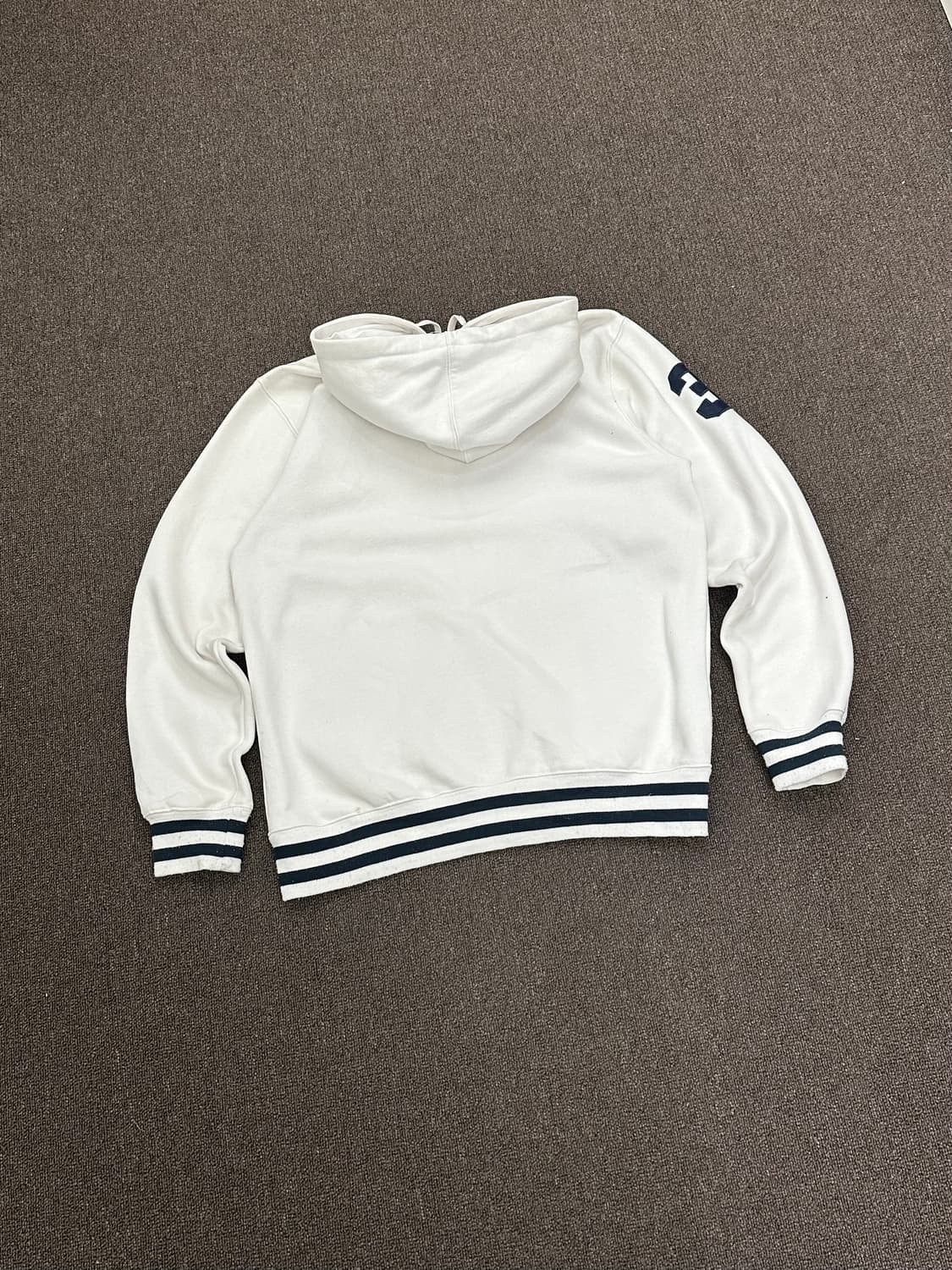 XL)Polo Ralph Lauren 빈티지 빅포니 화이트 후드집업 상품이미지5