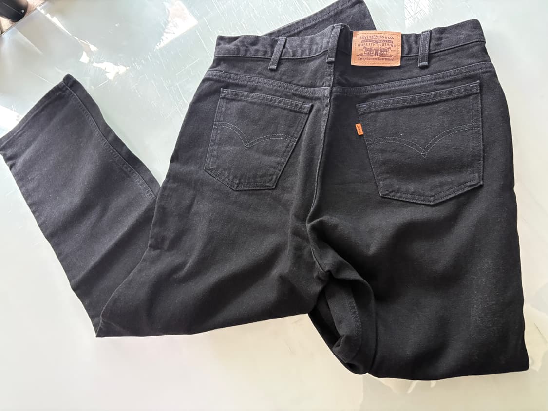 90s 리바이스 619 블랙진 made in canada 상품이미지6