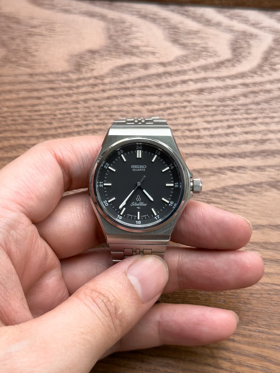 [희귀] 세이코 실버웨이브 옥타곤 7121 - 80s 통합형 브레이슬릿  상품이미지3