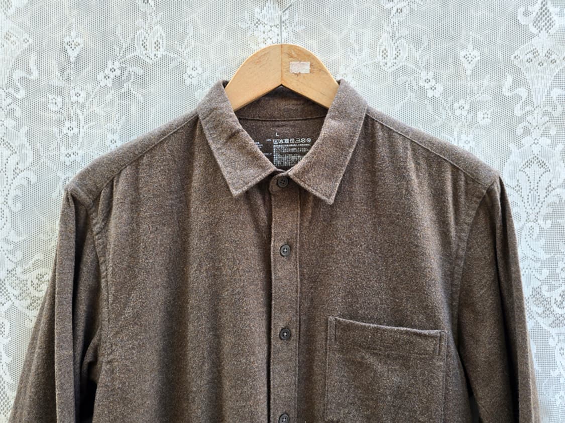 무인양품 기모 셔츠 상품이미지3