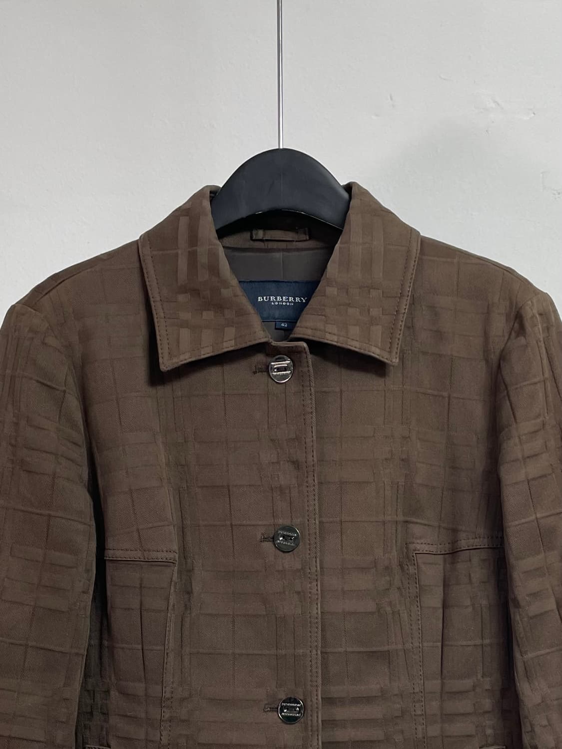 버버리 블랙라벨 브라운 노바체크 자켓  (on.278)    상품이미지3