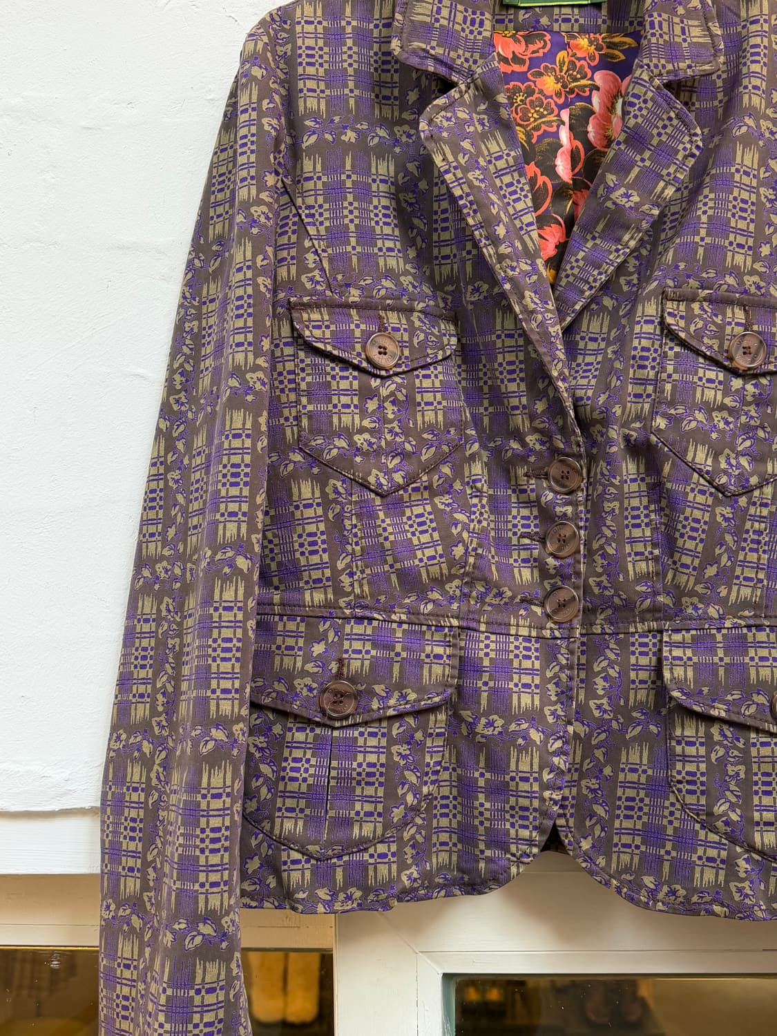 Oilily 오일릴리 퍼플 올리브 블레이저 & 스커트 셋업 상품이미지4