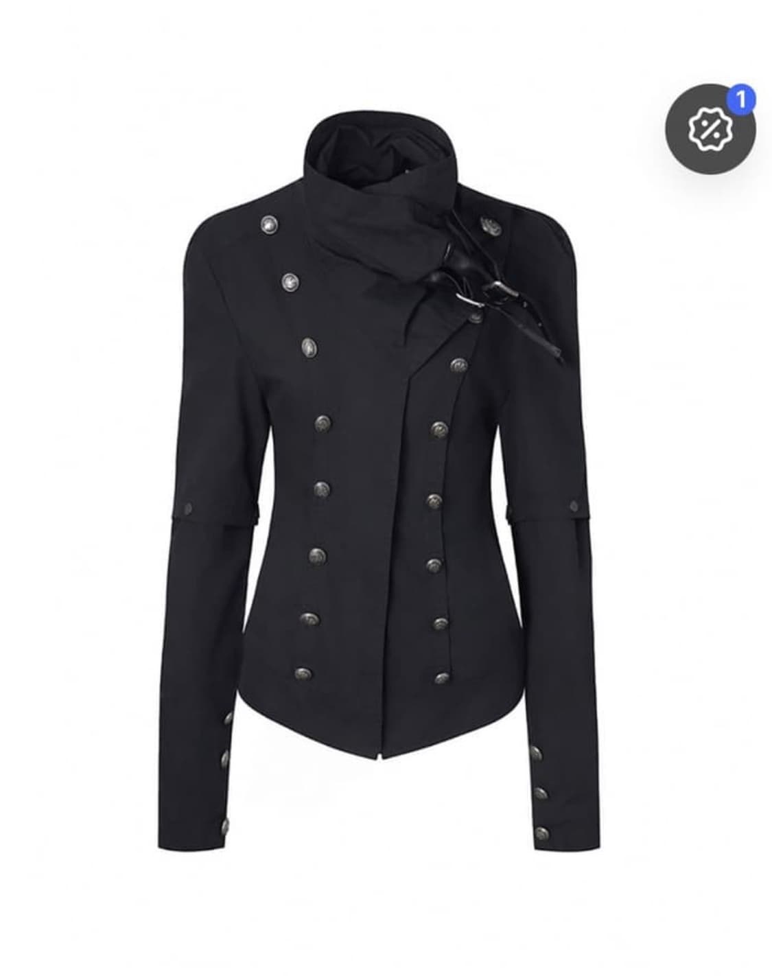 테스트매커니즘 high neck metal button jacket 상품이미지3