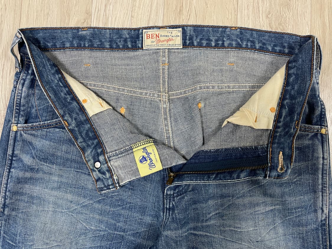 33) 40's 복각 랭글러 벤 로데오 워싱 데님팬츠(RRL&LVC&폴로 상품이미지5