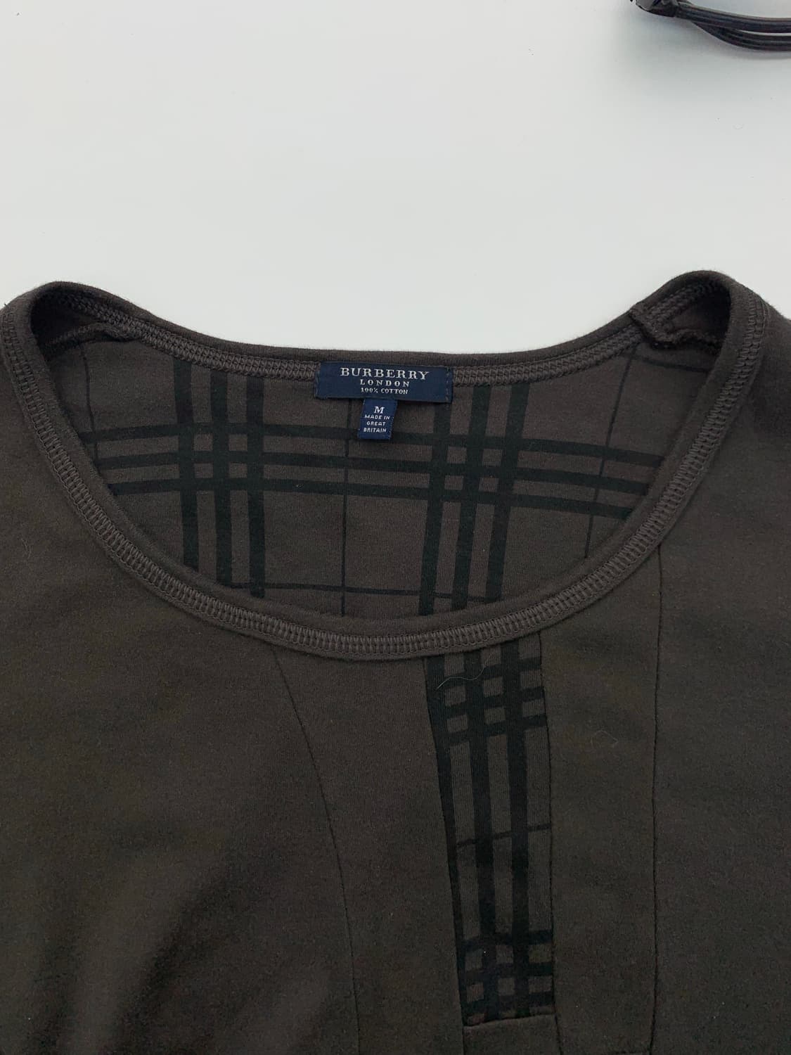 버버리 노바 체크 패널 코코아 롱 슬리브 티셔츠 상품이미지7