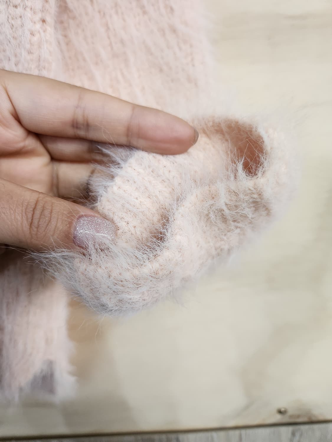 1028) 여성 브이넥 니트 상품이미지5