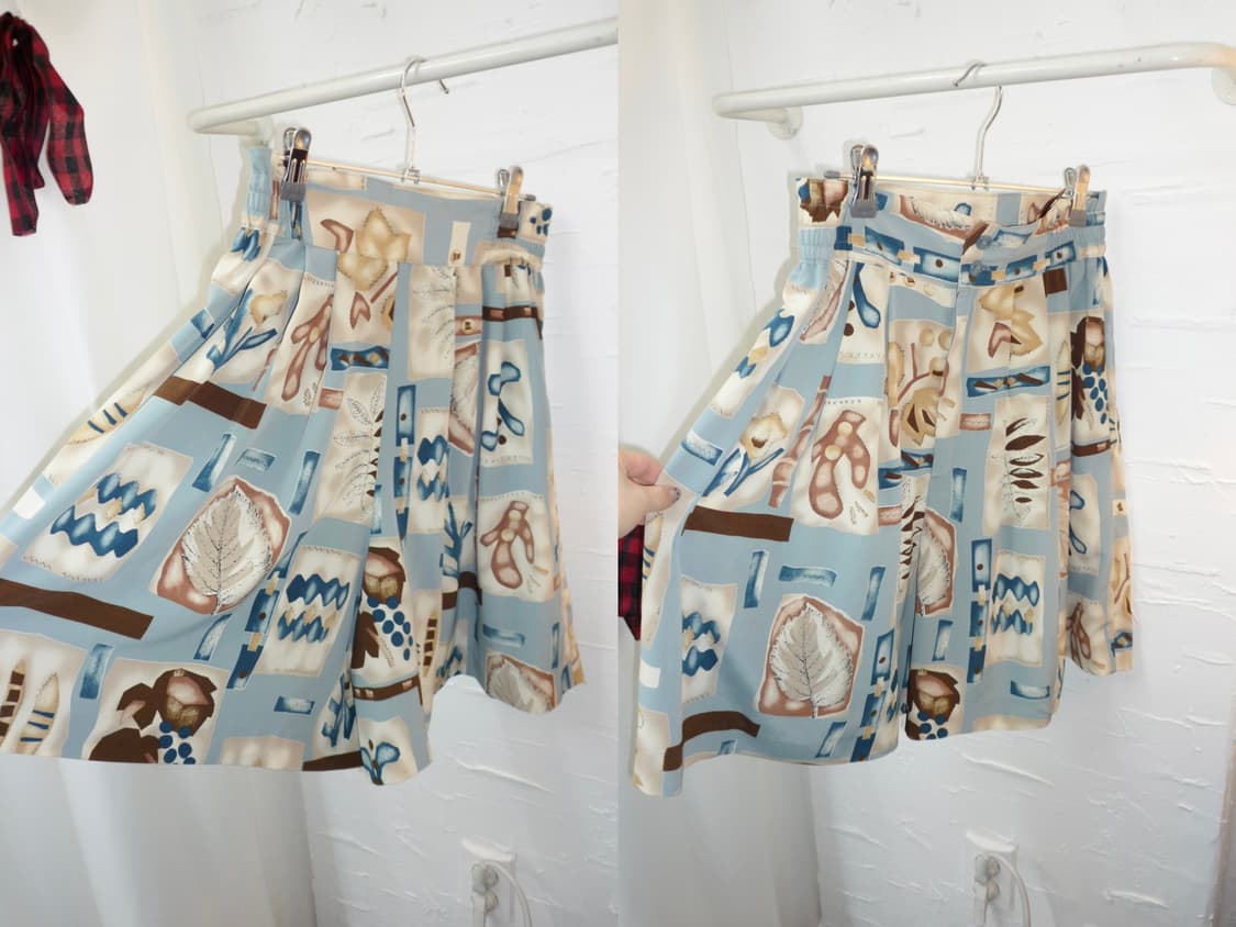 Pattern chiffon skirt pants 상품이미지3