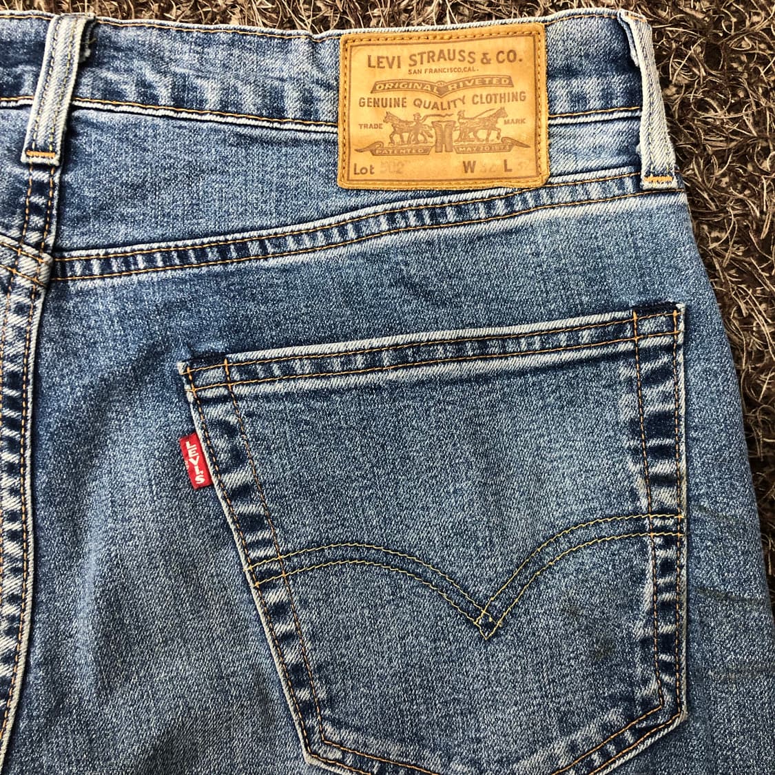 리바이스 502 빅E 워싱 데님 팬츠 상품이미지5