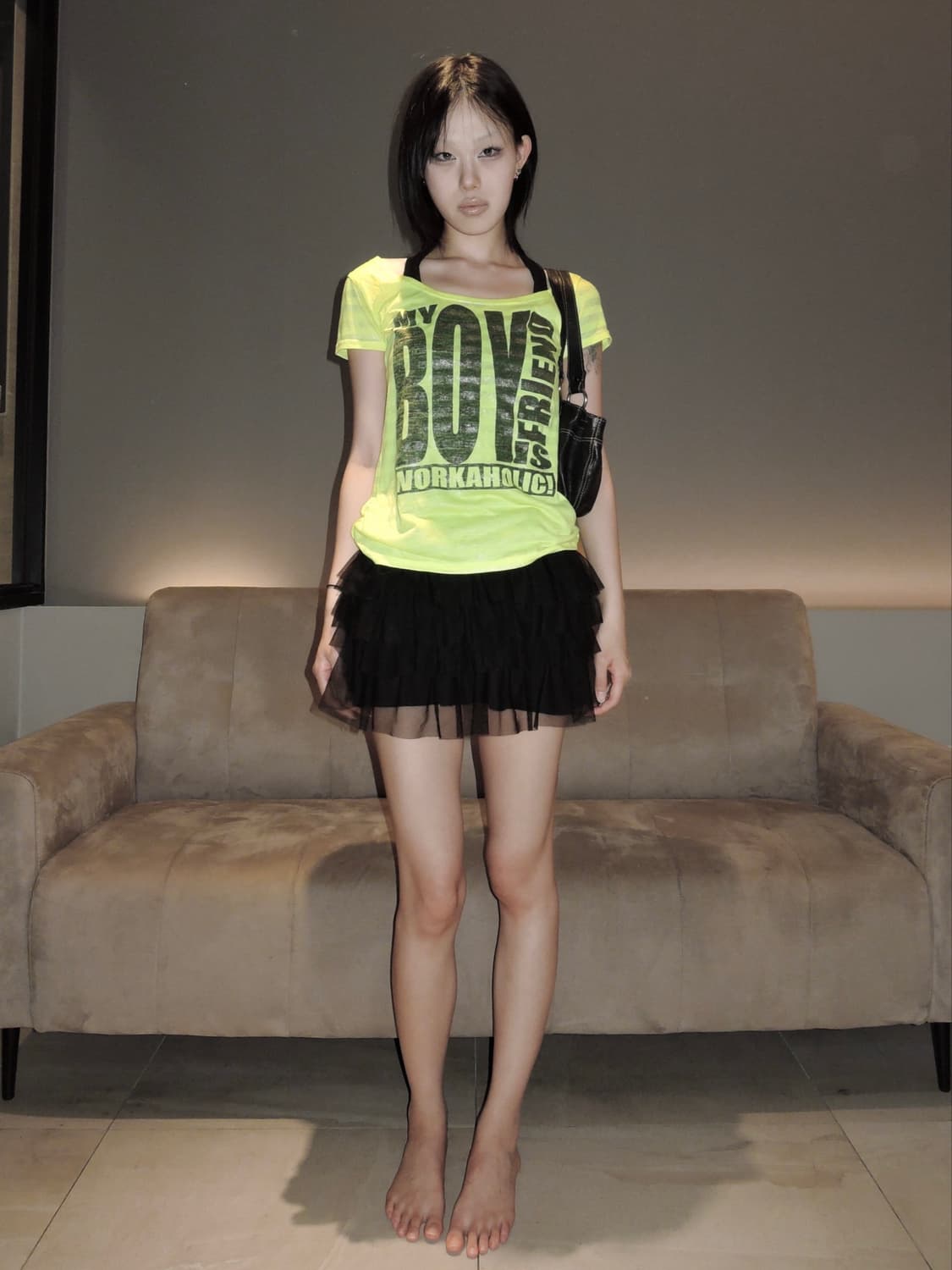 d.i.a 00s Glitter Stripe T-Shirt 상품이미지2