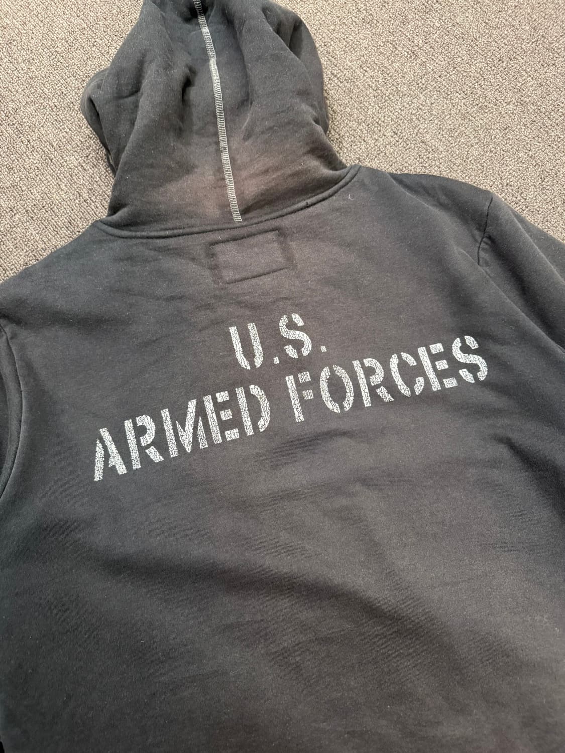 XL)AVIREX USA 빈티지 양털 후드집업 상품이미지6