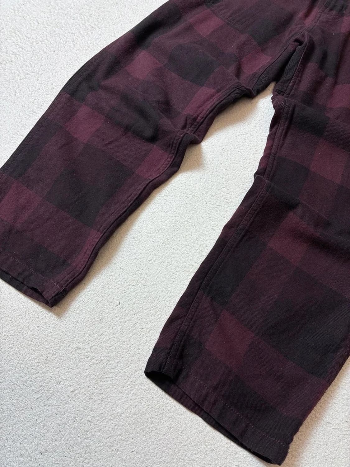 그라미치 18FW 넬 체크 루즈 테이퍼드핏 팬츠 PN7736 상품이미지4