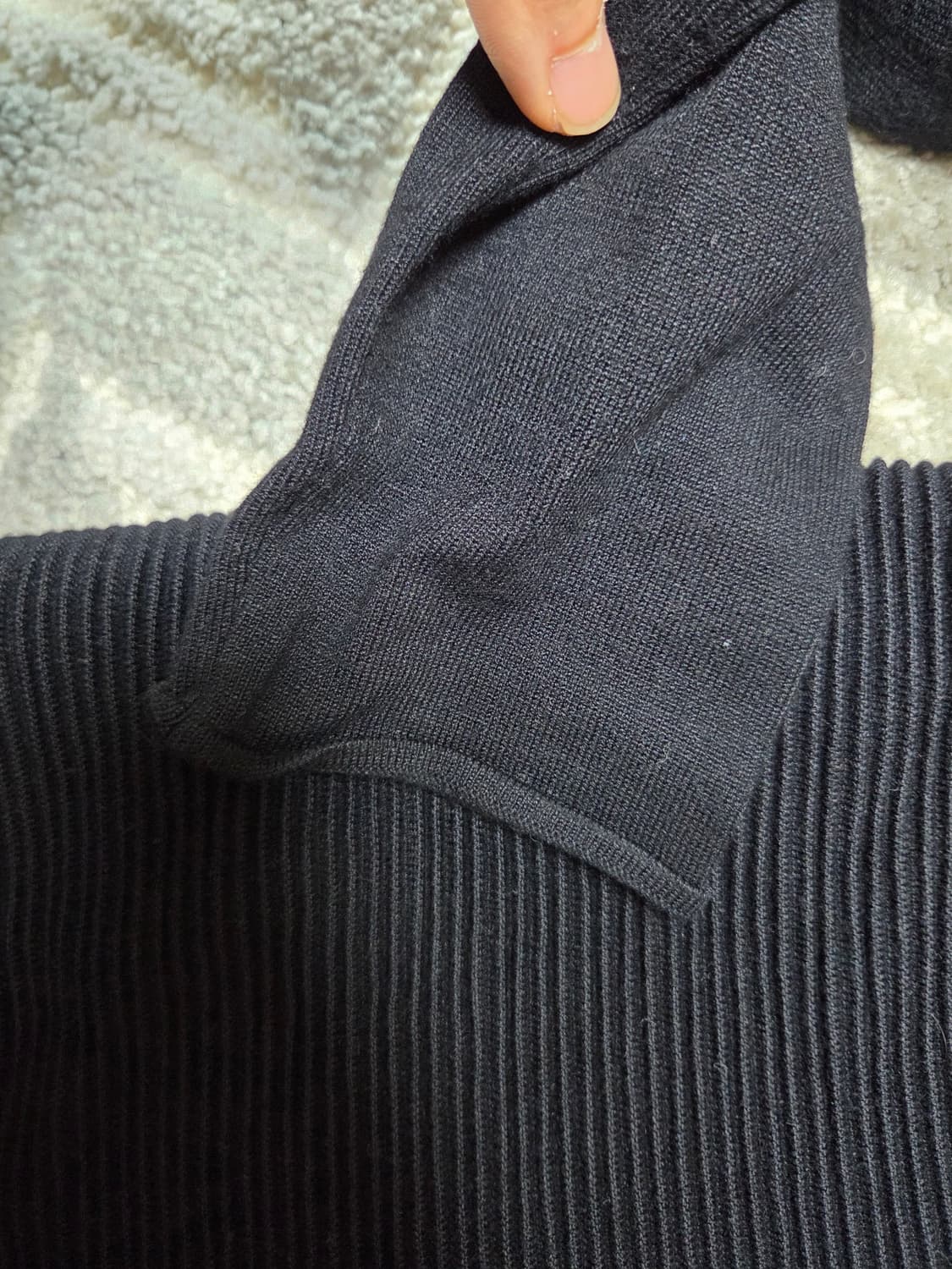 꼼뜨와 데 꼬또니에 블랙 니트 가디건 상품이미지4