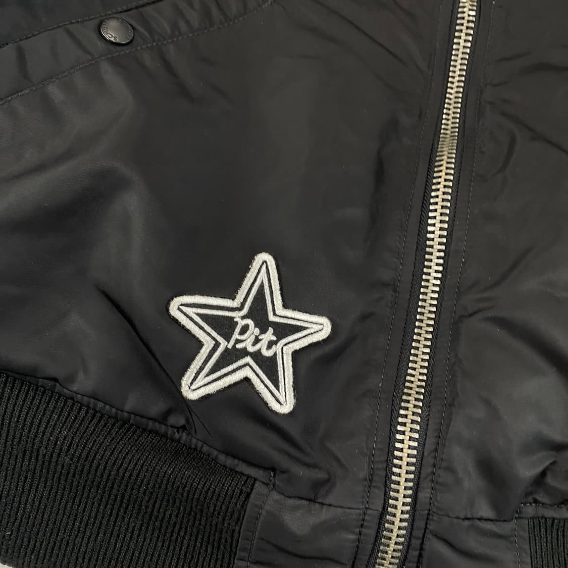 쇼트 블랙 Ma-1 항공 봄버 점퍼 (100) 상품이미지6