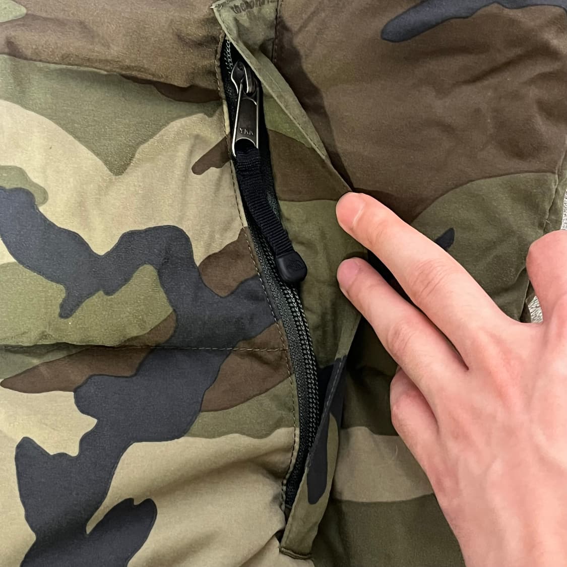 The north face 노스페이스 눕시 700 조끼패딩 카모 xl 상품이미지4